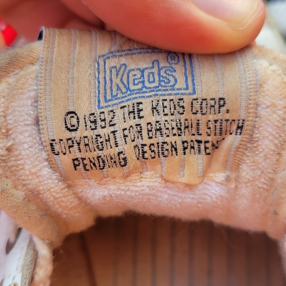 Vintage 90s Keds Baseball Stitch Sneakers Womens Shoes Leather Size 6.5 - Picture 6 of 6